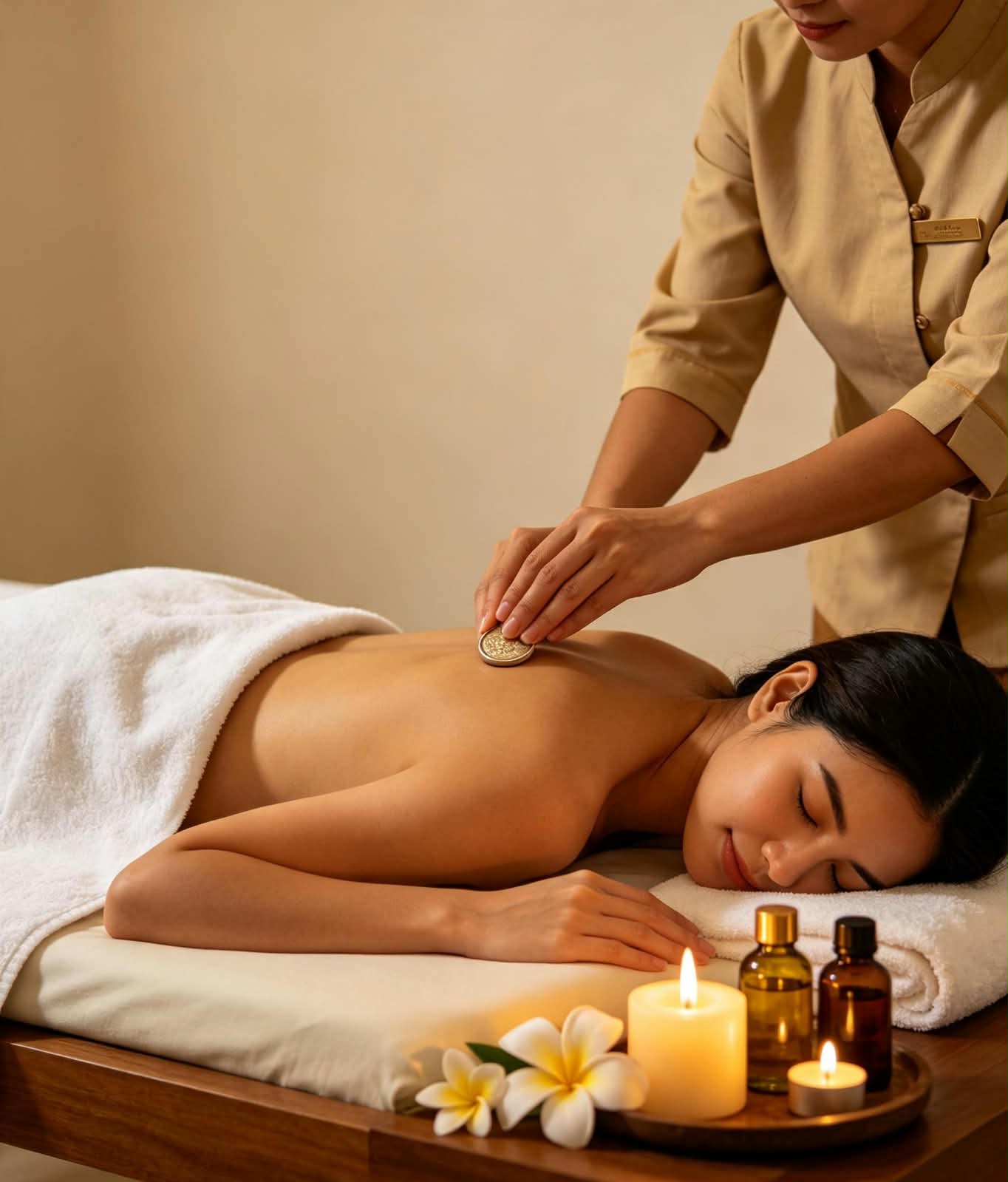 Massage + Gua Sha (Coin Scraping)